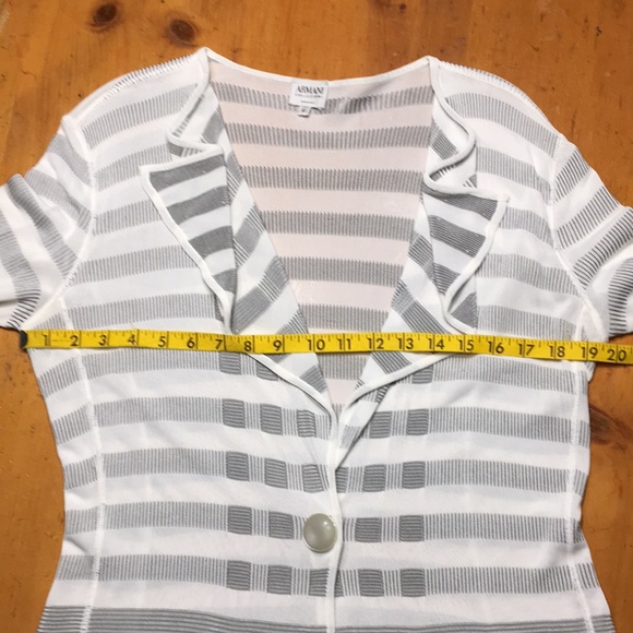 Armani Collezioni Striped Cardigan - Host Pick - Picture 11 of 14